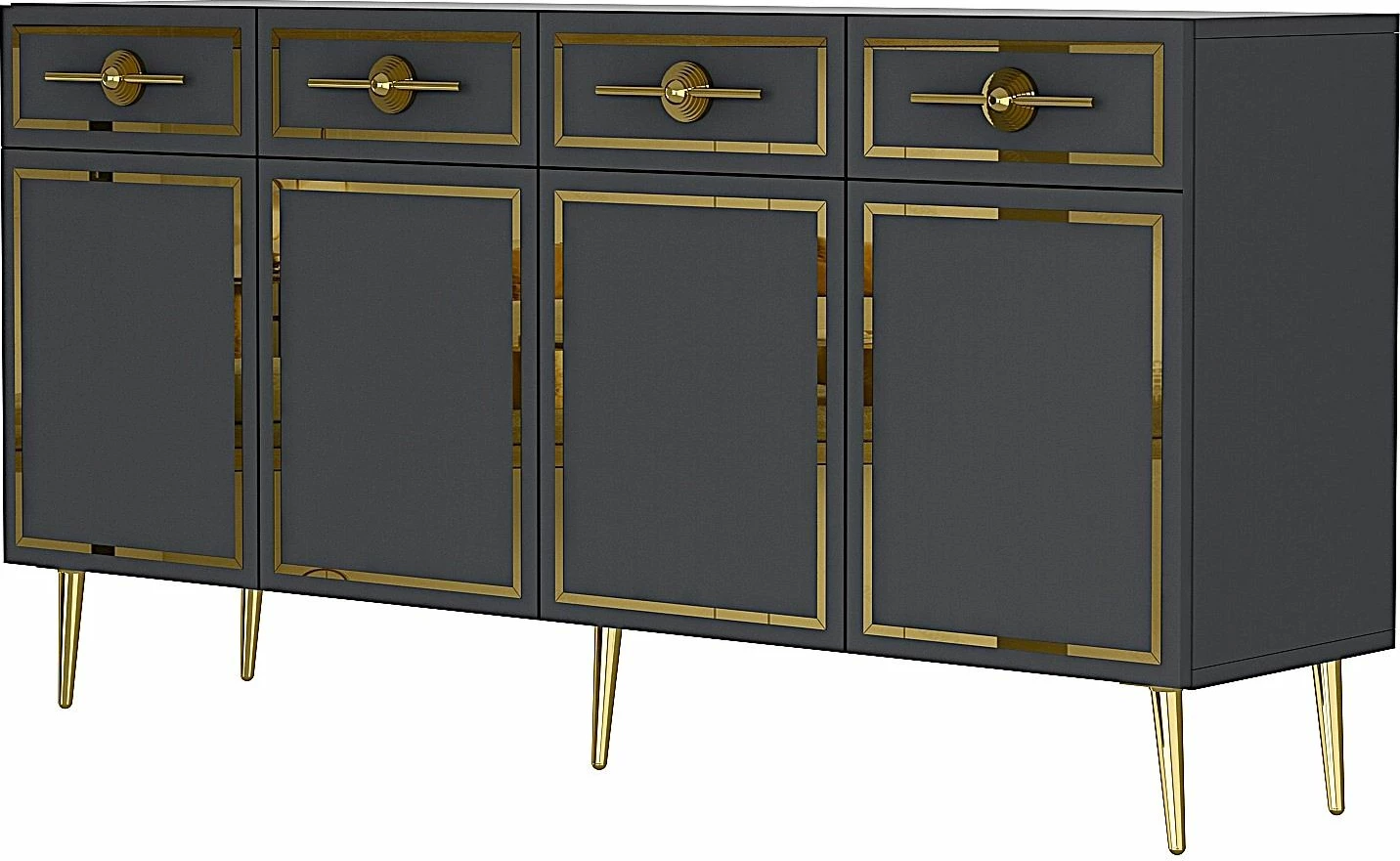 Konsol Skye Decor, Belly KB150, antracit dhe ar