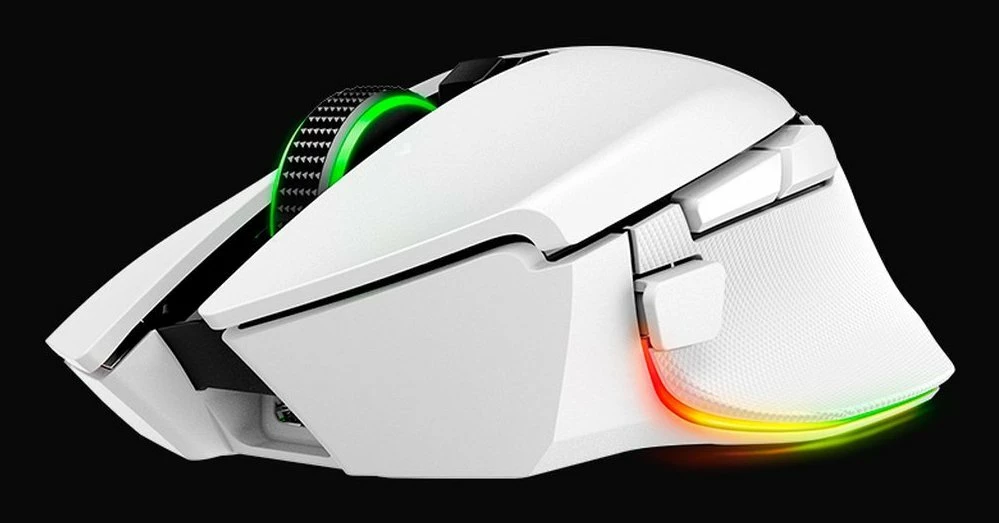 Maus Razer Basilisk V3 Pro 35K RZ01-05240200-R3G1, 30000 DPI, wireless/USB, RGB, 11 butona, i bardhë
