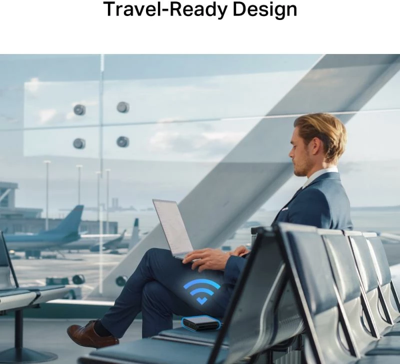 Ruter Wi‑Fi, TP-Link, TL-WR1502X, shpejtësi 1.2–1.54 Gbps, 1 port, i zi