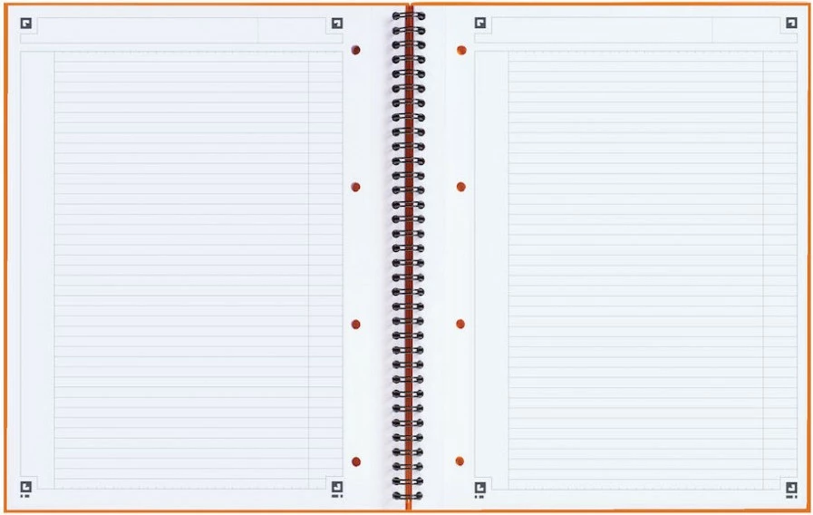 Bllok shënimesh Oxford A4, 80g, portokalli, matt