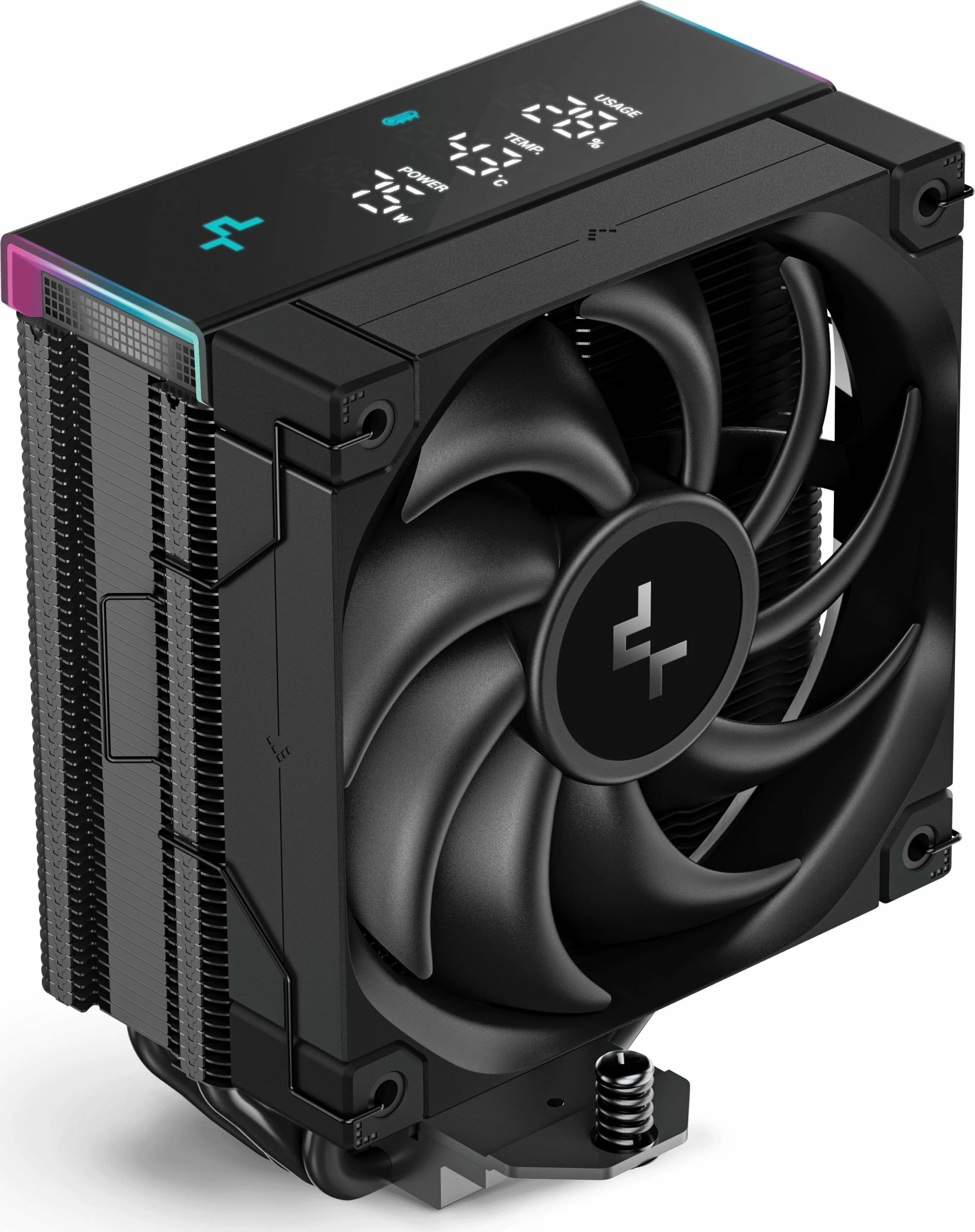 Ftohës CPU Deepcool AK400 Digital Pro (R-AK400-BKAPMN-G) 120 mm, ARGB, ekran digjital, i zi