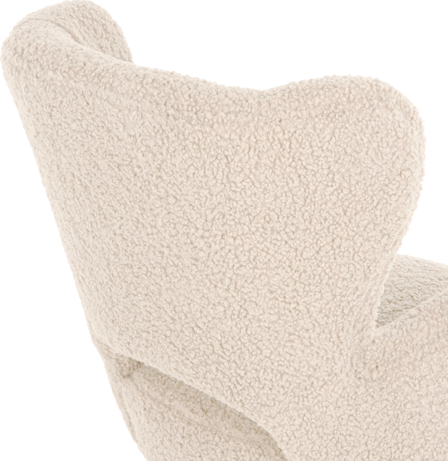 Fotelje MYLIE FH8394.23, pëlhurë boucle ecru, 66x75x93H cm