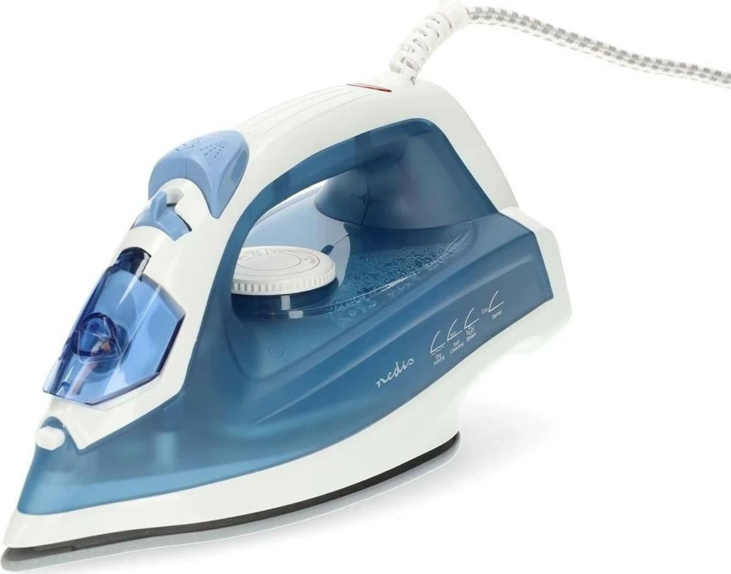 Hekur me avull Nedis IRON500, 2000W, pllaka qeramike, blu