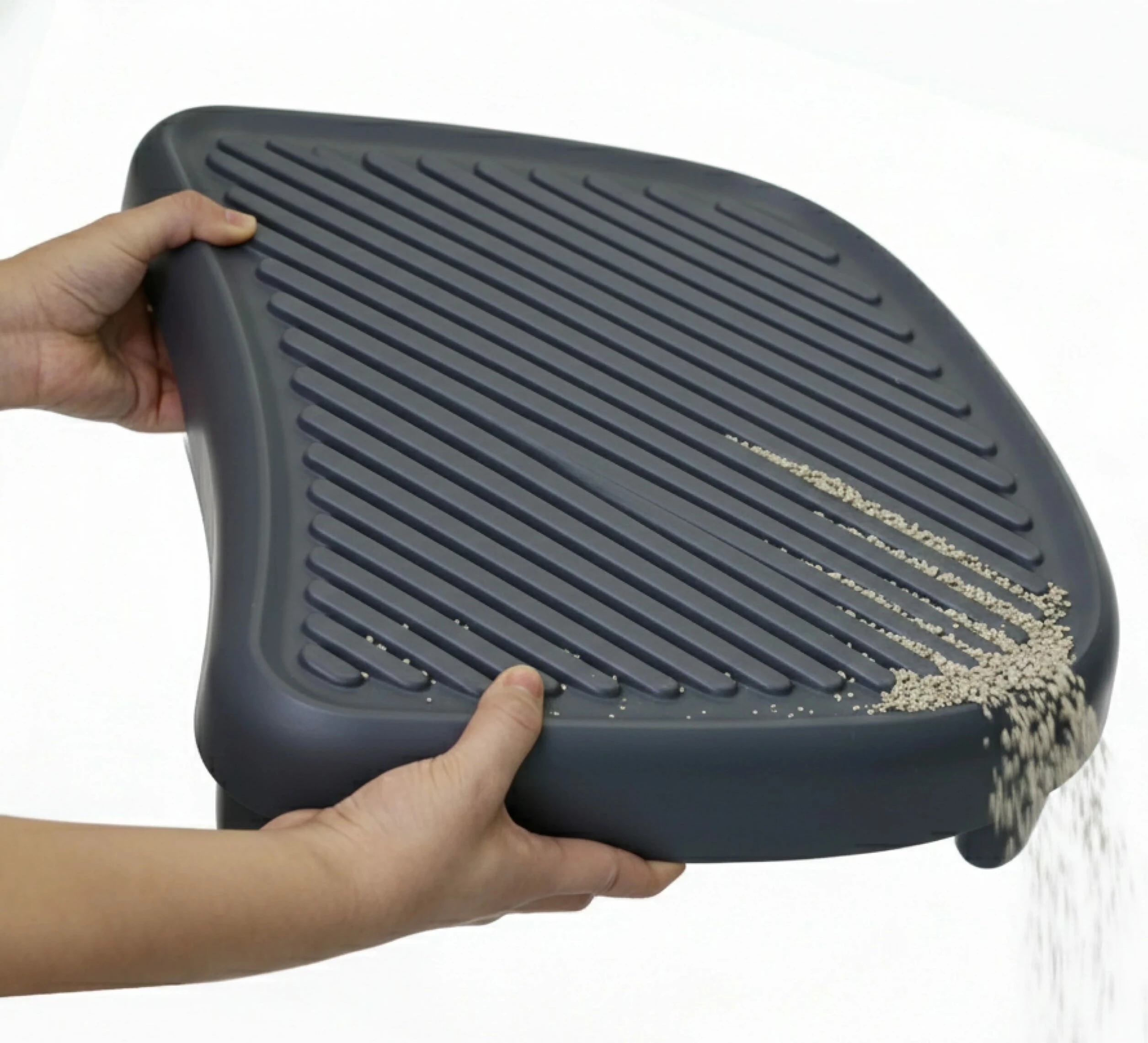 Shkallë/rampë për kuti rëre Catlink Open-X, kundër shpërndarjes së rërës, 500×350×200 mm, Gri