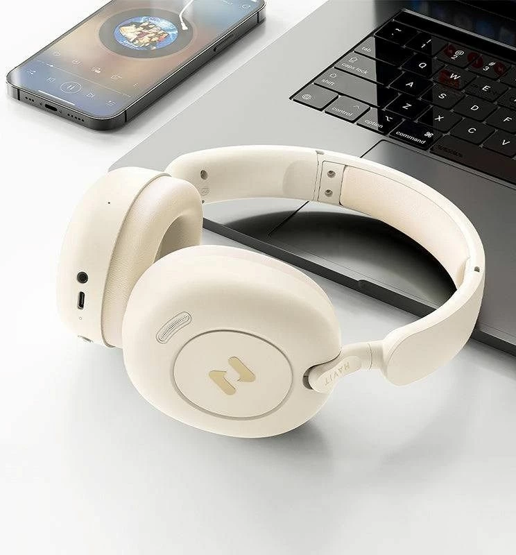Kufje Bluetooth Havit H655BT PRO, bezhë