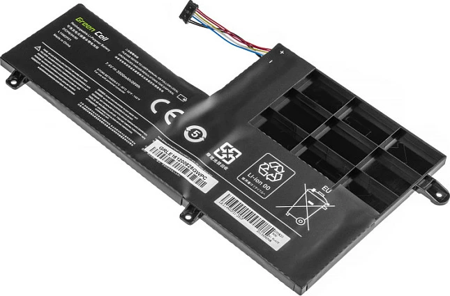 Bateri laptopi Green Cell L14L2P21/L14M2P21 për Lenovo Yoga, 7.6V 3500mAh, e zezë