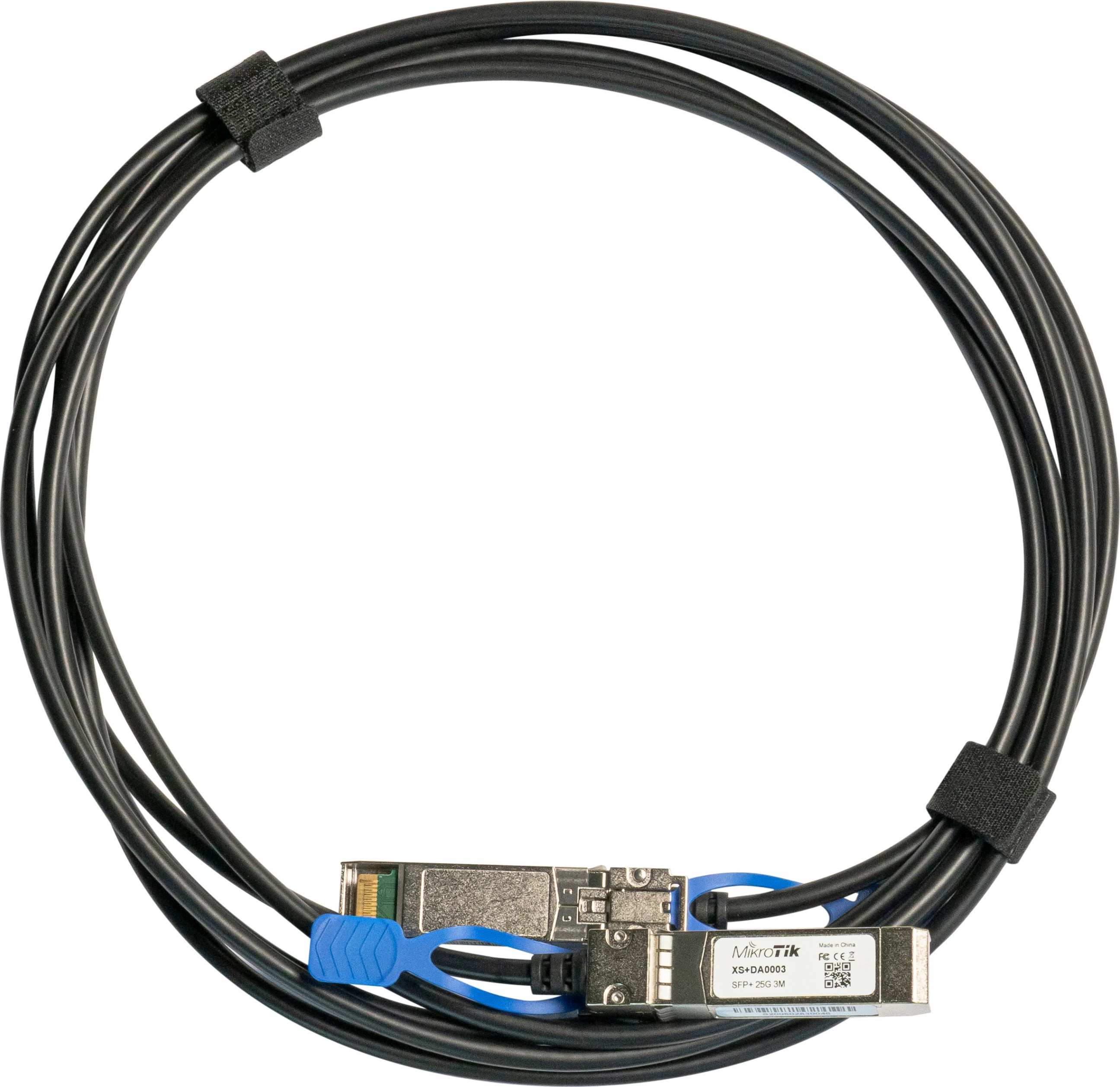 Kabllo direkte MikroTik XS+DA0003, 3 m, SFP/SFP+/SFP28, e zezë