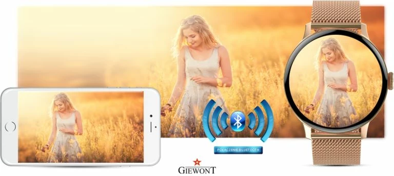 Smartwatch për femra Giewont, rozë