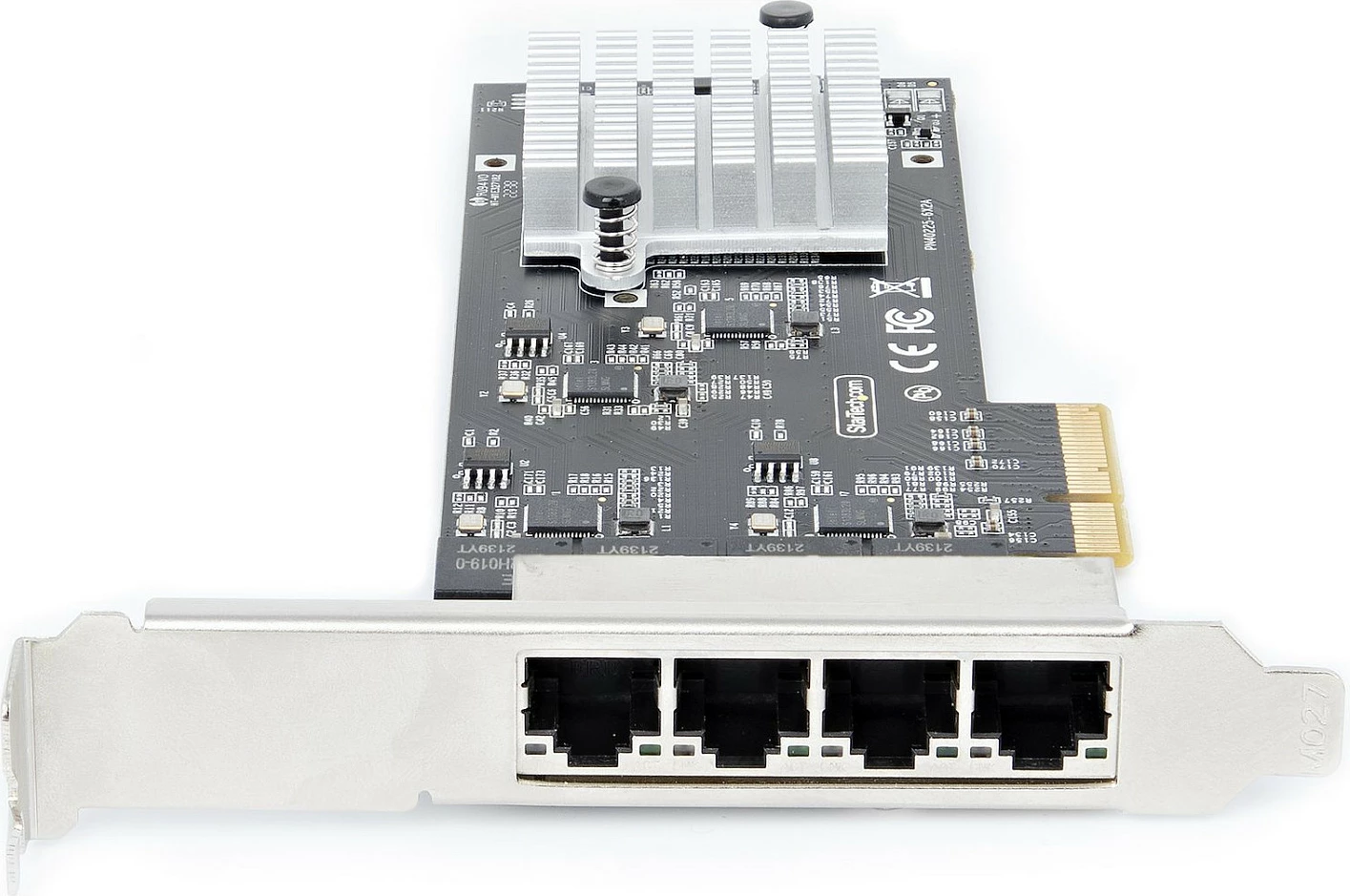 Kartelë rrjeti PCIe StarTech Intel I225-V, 4x RJ-45, 2.5GbE NBASE-T, e brendshme, e zezë