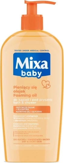 Lëng për larje trupi për fëmijë MIXA me vaj, 400ml