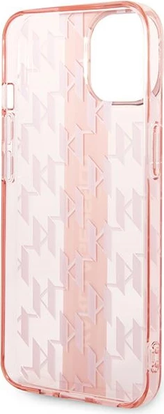 Mbështjellës Karl Lagerfeld Mono Vertical Stripe për iPhone 14 Plus 6.7", Rozë