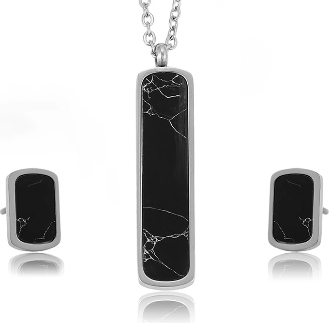 Set qafore/varëse/vathë, e zezë, inox SQ2