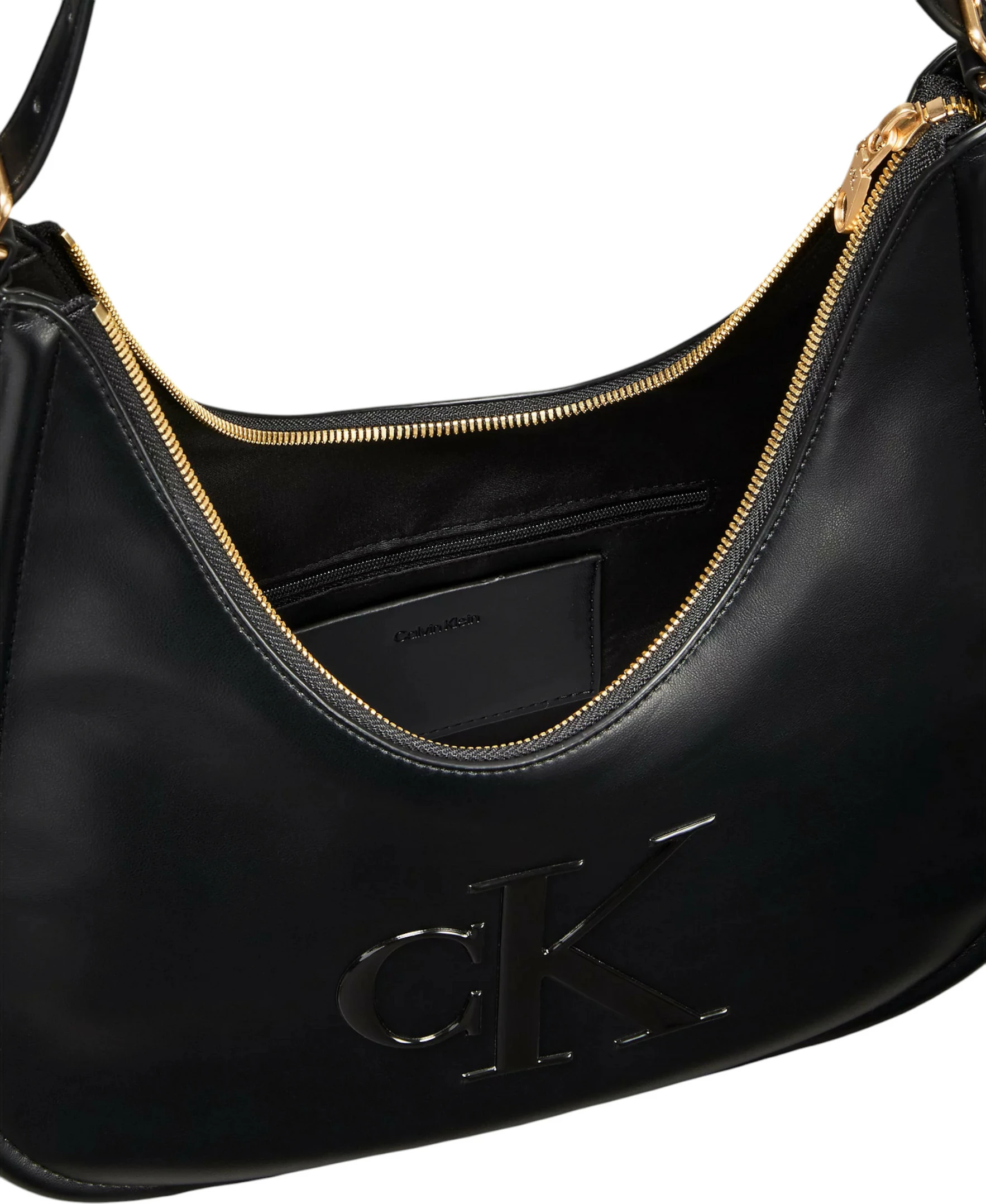Çantë supi Calvin Klein BOLD CK CRESCENT LV04F3427G, e zezë