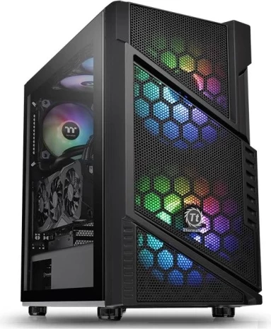 Kasë Thermaltake Commander C31 TG ARGB, midi tower, xham i temperuar, e zezë