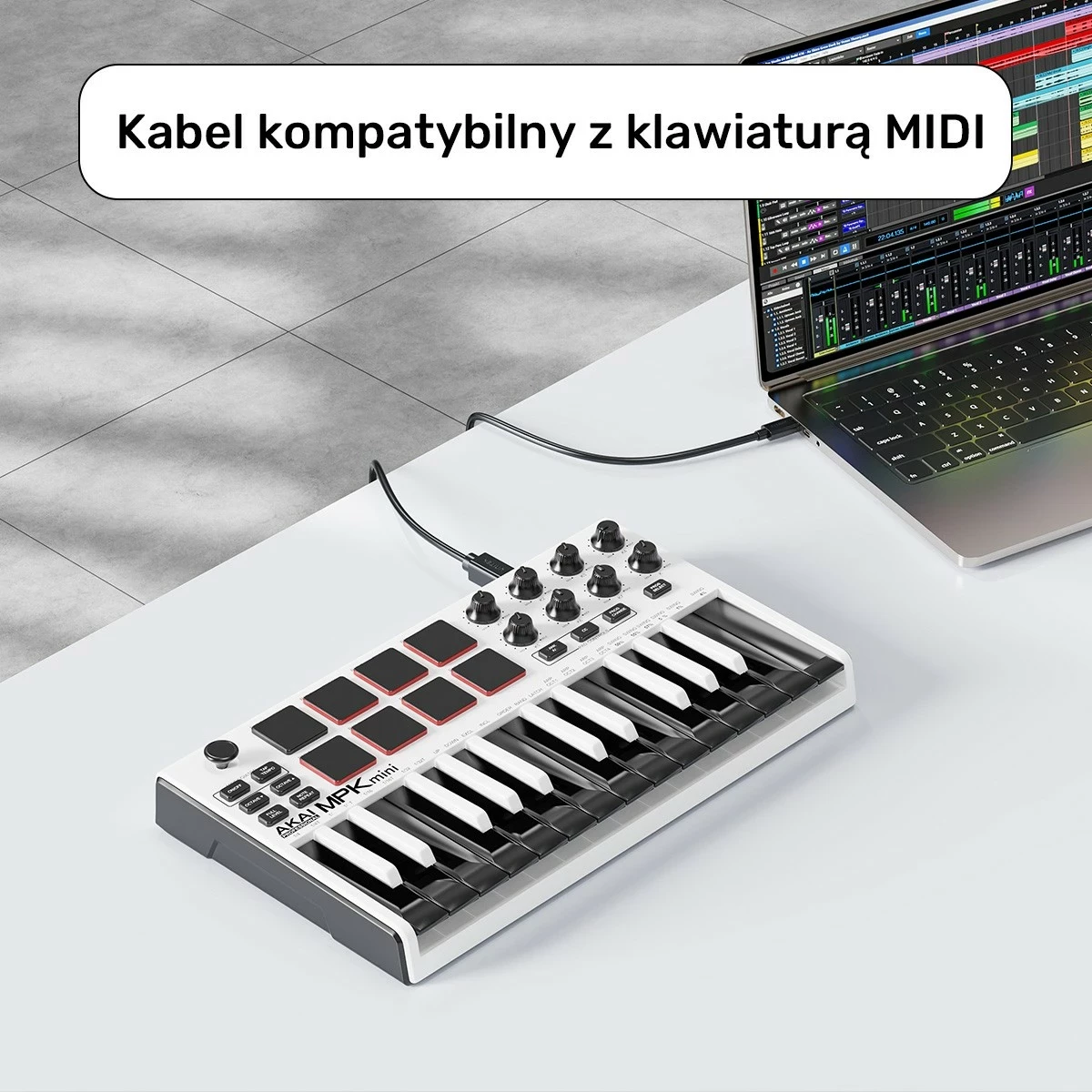 Kabëll Unitek, USB-C në USB-B 2.0, 5m, i zi