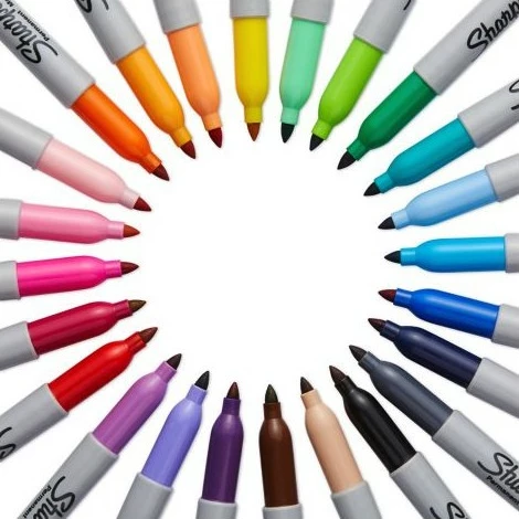Set markera Sharpie Fine 18 copë, shumëngjyrëshe, majë e hollë