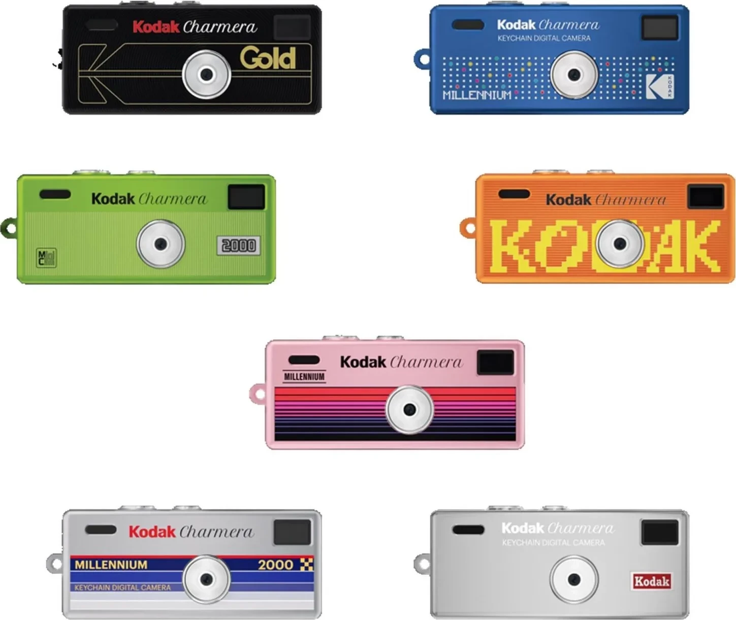 Kamerë digjitale mini me varëse çelësash Kodak Charmera Keychain, 1440x1080, microSD deri 128GB, USB-C, Blind Box