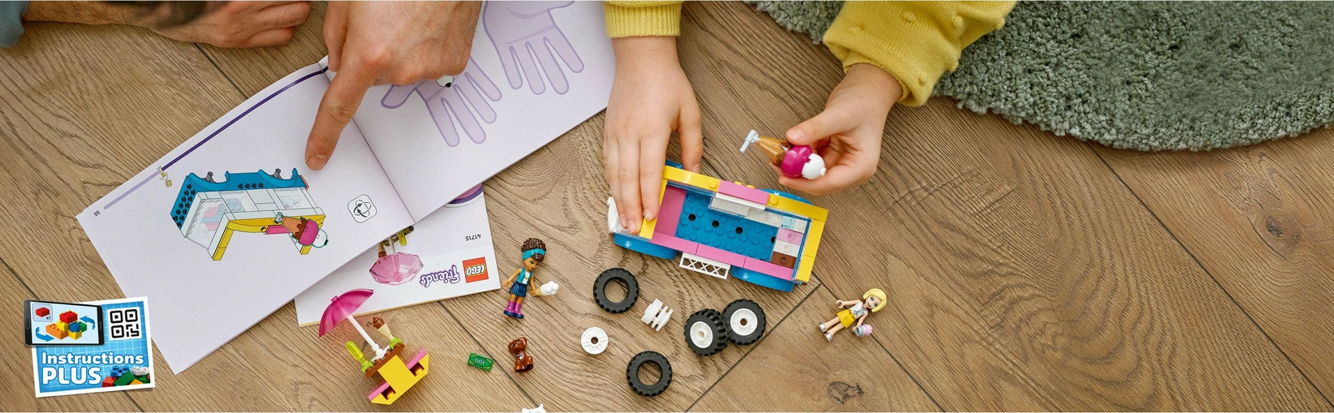 Set ndërtimi LEGO Friends 41715 me furgon akulloresh, 84 pjesë, shumëngjyrësh