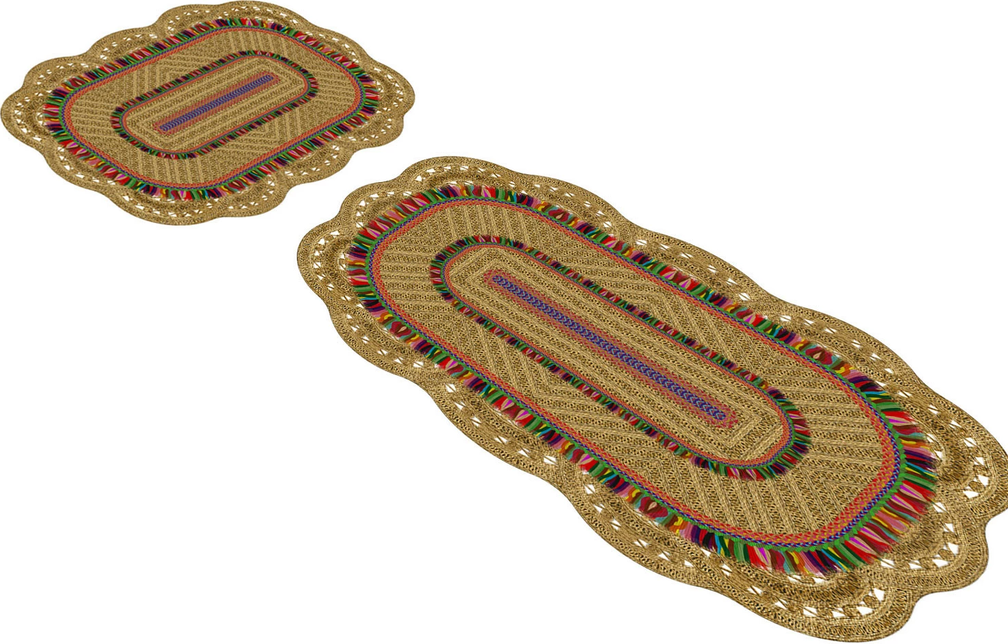 Set tapetash për banjo, krem, Mijölnir, 2 copë, 21017215Ka