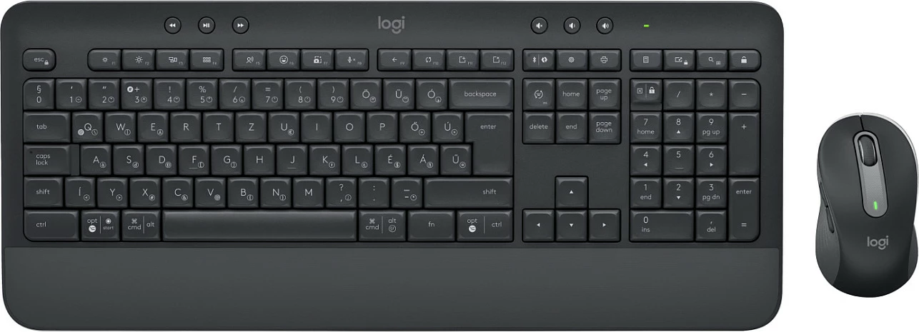 Tastierë me maus Logitech MK650 FOR BUSINESS, wireless, full-size, QWERTZ, e zezë
