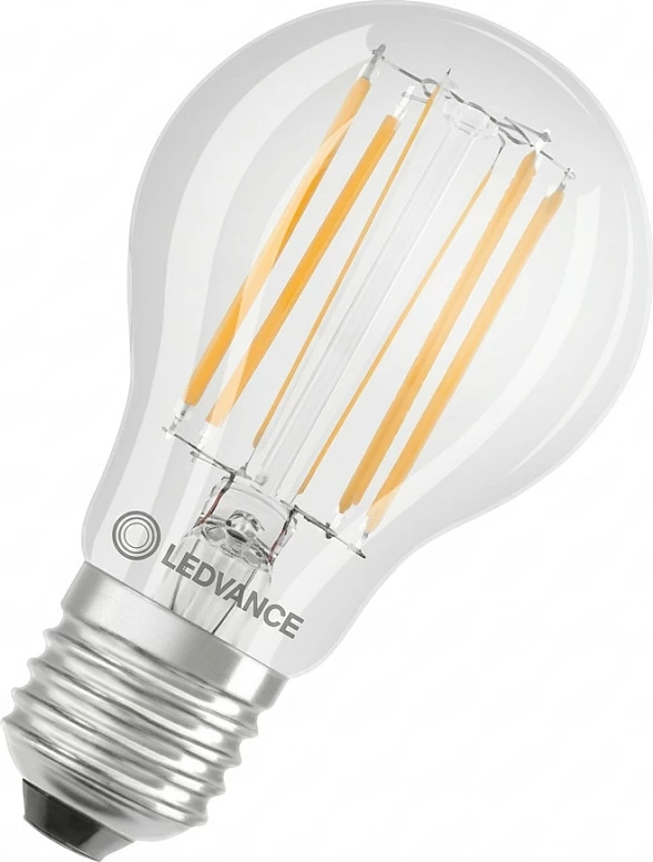 Llambë LED OSRAM CLA75DIM 7.5W, E27, 1055 lm, 2700K, dimmable, transparente