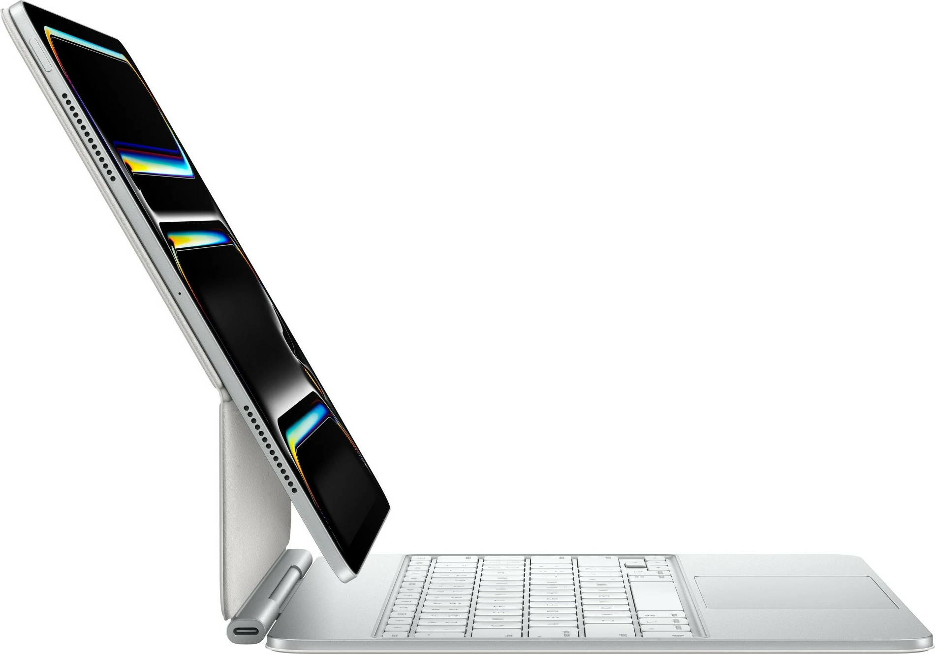 Tastierë wireless Apple Magic Keyboard për iPad Pro 13 M4, QWERTY, UK, bardhë