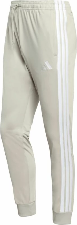 Pantallona meshkuj adidas 3-Stripes Tricot Regular Tapered JY7721, bezhë [Madhësia: L]