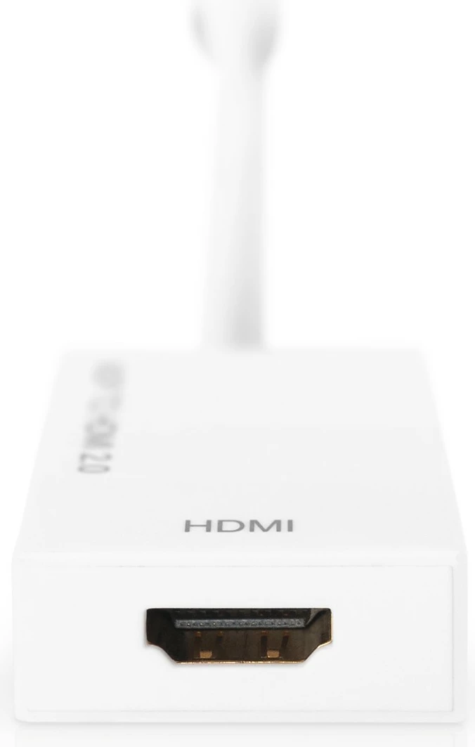 Adapter Mini DisplayPort në HDMI Digitus, 0.2m, i bardhë