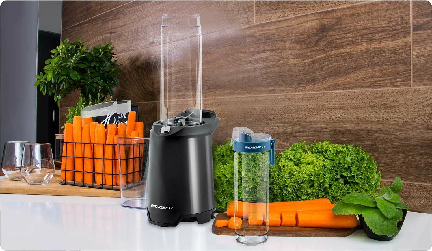 Blender smoothie Berdsen BD-752 350W (700W max), 2 shishe 0.57L, i zi