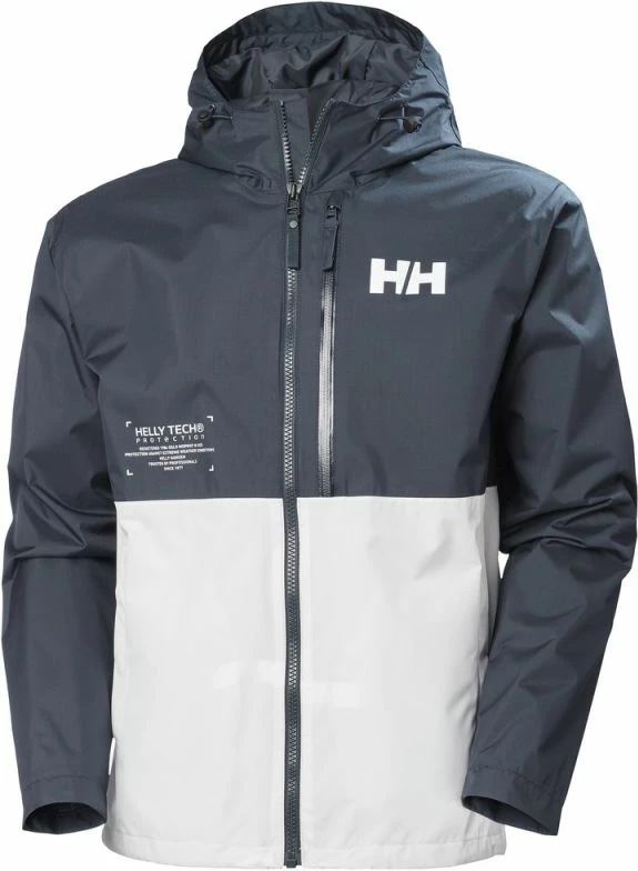 Jakne për meshkuj Helly Hansen, bardhë dhe grafit