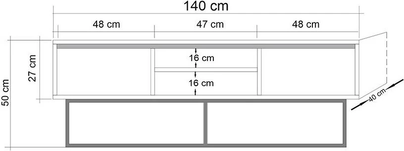 Set mobiljesh për dhomë dite, Skye Decor, Laxus Takım 5, ngjyrë arre dhe e zezë