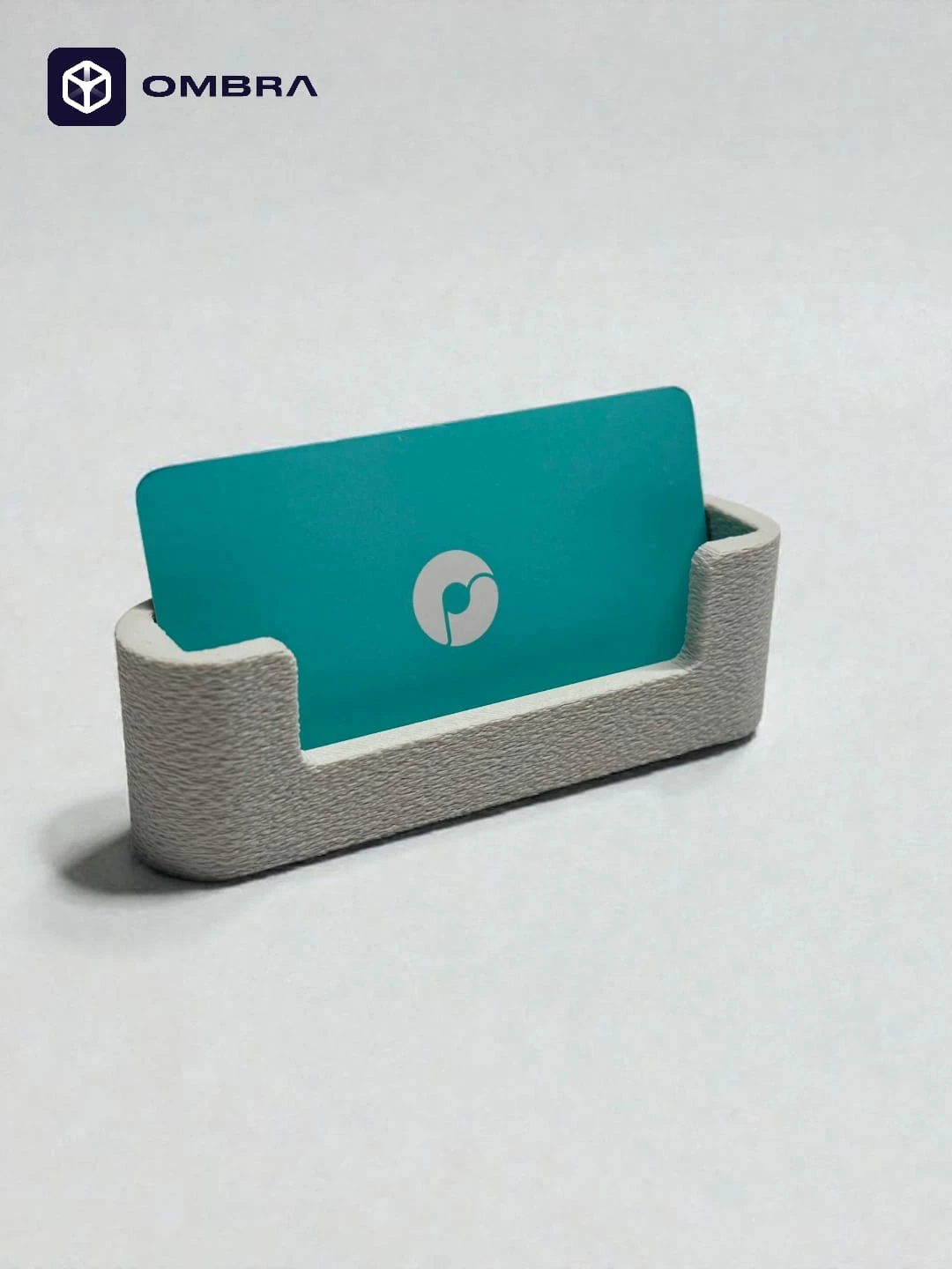 Mbajtëse për vizitëkarta solid surface, e bardhe