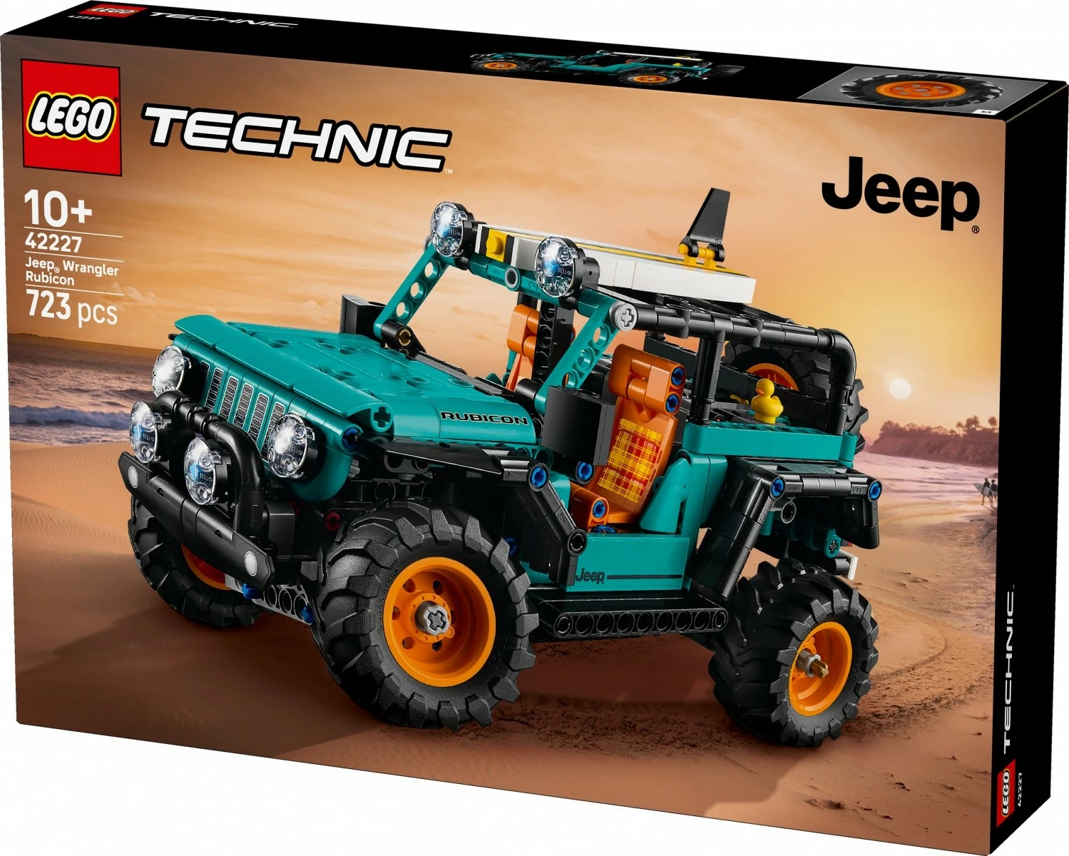 Set konstruktimi LEGO Technic Jeep Wrangler Rubicon 42227, 723 copë, jeshile