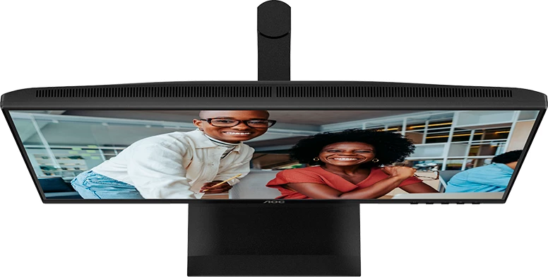 Monitor AOC 24E4U 24\" FHD IPS 120Hz HDR me USB hub, altoparlantë, ergonomik, i zi