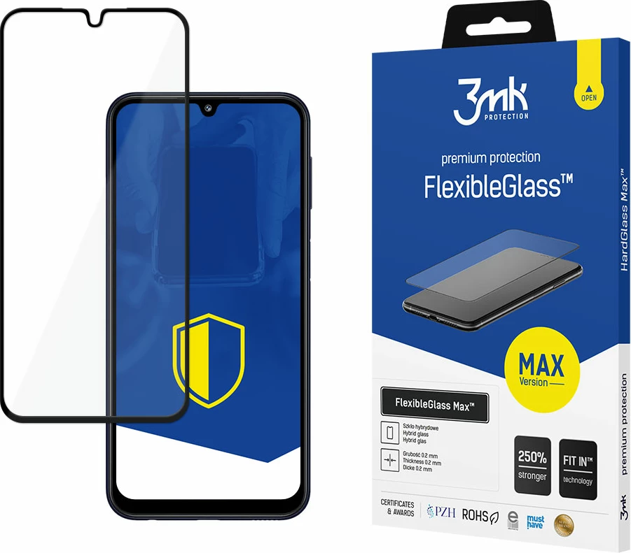 Mbrojtës ekrani 3mk FlexibleGlass Max për Samsung Galaxy M34 5G, i zi