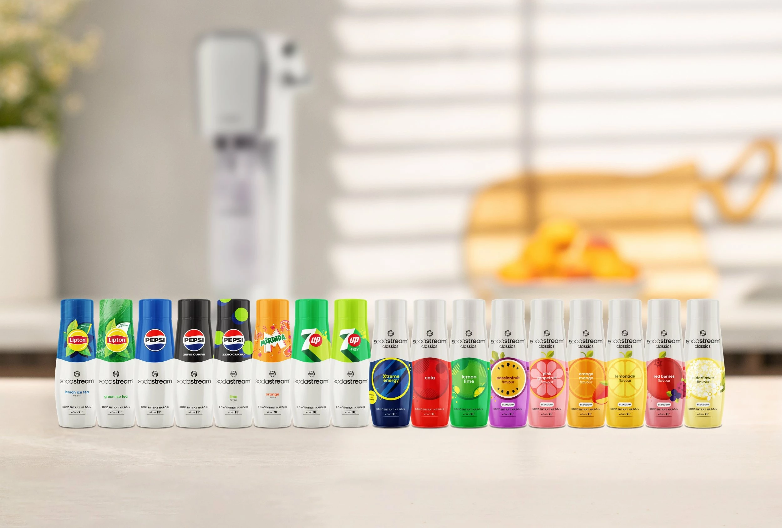 Shishe Sodastream Fuse Bubble Mosaic 1L, blu, set 2 copë