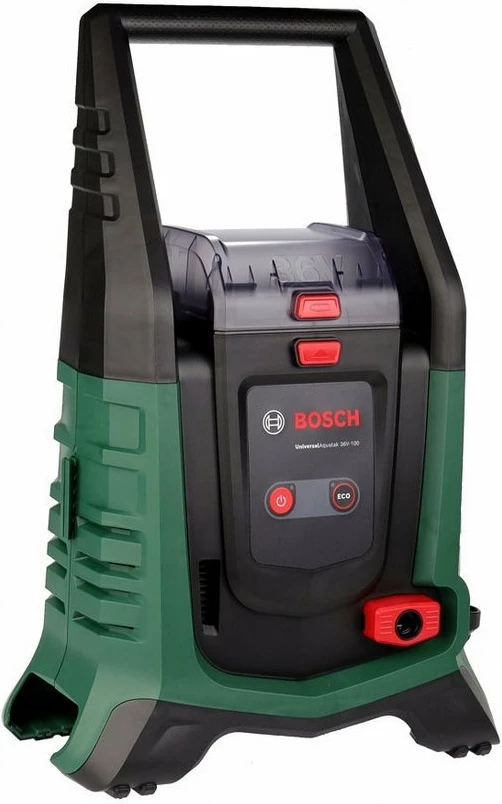 Larëse presioni Bosch UniversalAquatak 36V-100 36V, 100 bar, tub 4 m, trup pa bateri/karikues, jeshile/zezë
