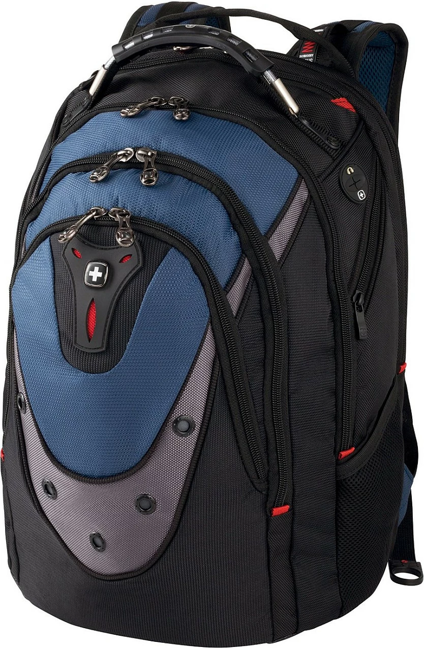 Çantë shpine për laptop Wenger IBEX GA-7316-06F00, zezë/blu/gri