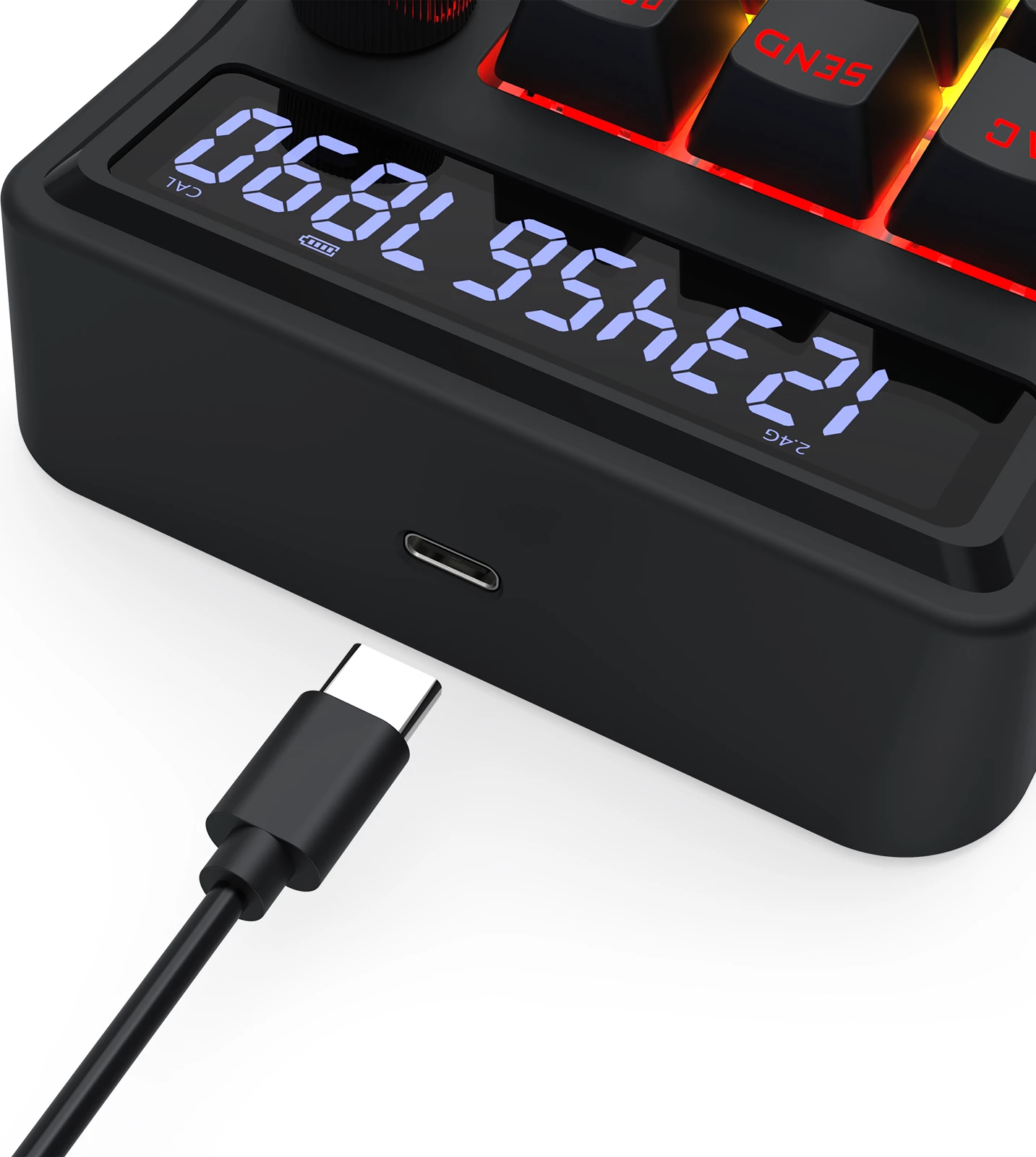Tastierë numerike mekanike Redragon Cove K733, 22 tasta, USB-C/2.4G/Bluetooth, RGB, e zezë