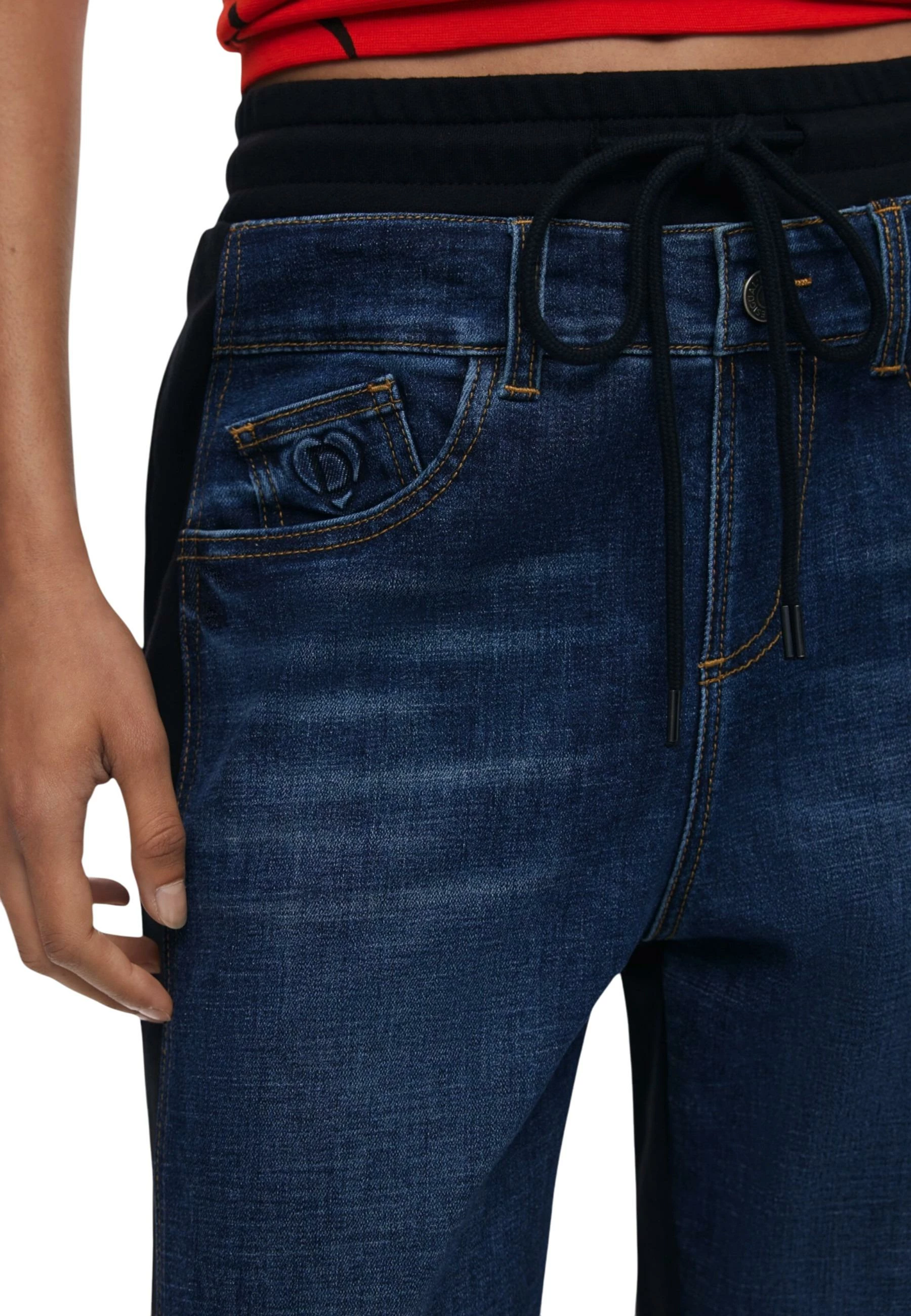 Pantallona për femra Desigual DENIM_KIMY 25WWDD08, denim [Madhësia: S]
