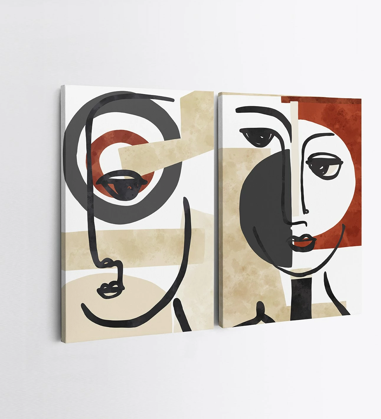 Pikturë dekorative në kanavacë (2 copë), Wallity, 2KNV4234, 70x100cm