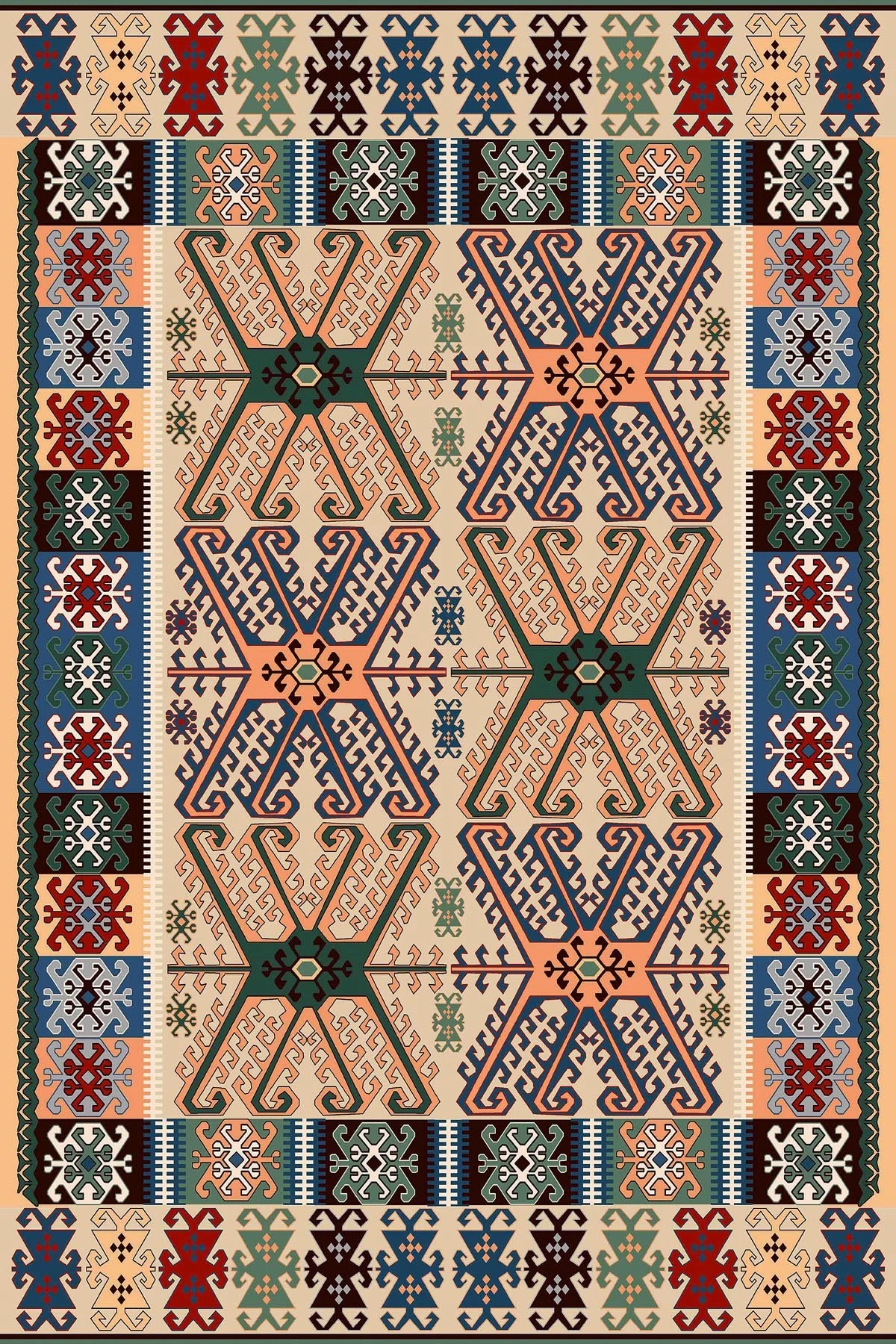 Qilim për korridor, shumëngjyrësh, Conceptum Hypnose, Hmnt811, 80x150cm