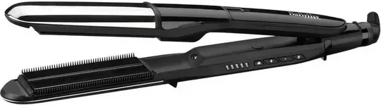 Drejtues flokësh, BaByliss ST496E, 170-230°C me avull, pllaka 39 mm, jonizim, i zi