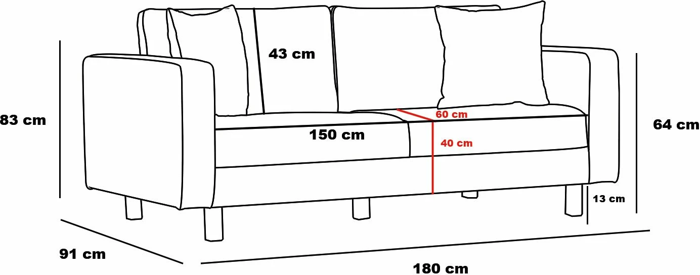 Divan dy ulëshe Atelier del Sofa, Berlin, krem e zi