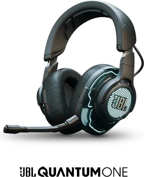 Kufje gaming JBL Quantum ONE, USB me kabllo, over-ear me mikrofon, QuantumSPHERE 360 me head tracking, të zeza
