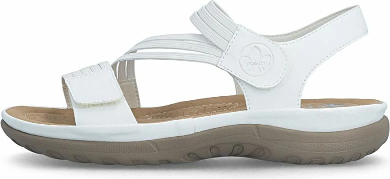 Sandale për femra Rieker 64870-81, të bardha