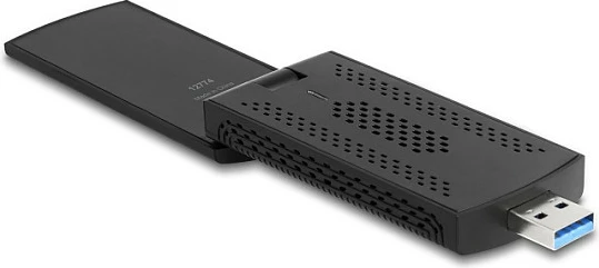 Adapter USB Wi‑Fi DeLOCK 12774, Wi‑Fi 6E, 2402 Mbps, 2.4/5/6 GHz, i zi