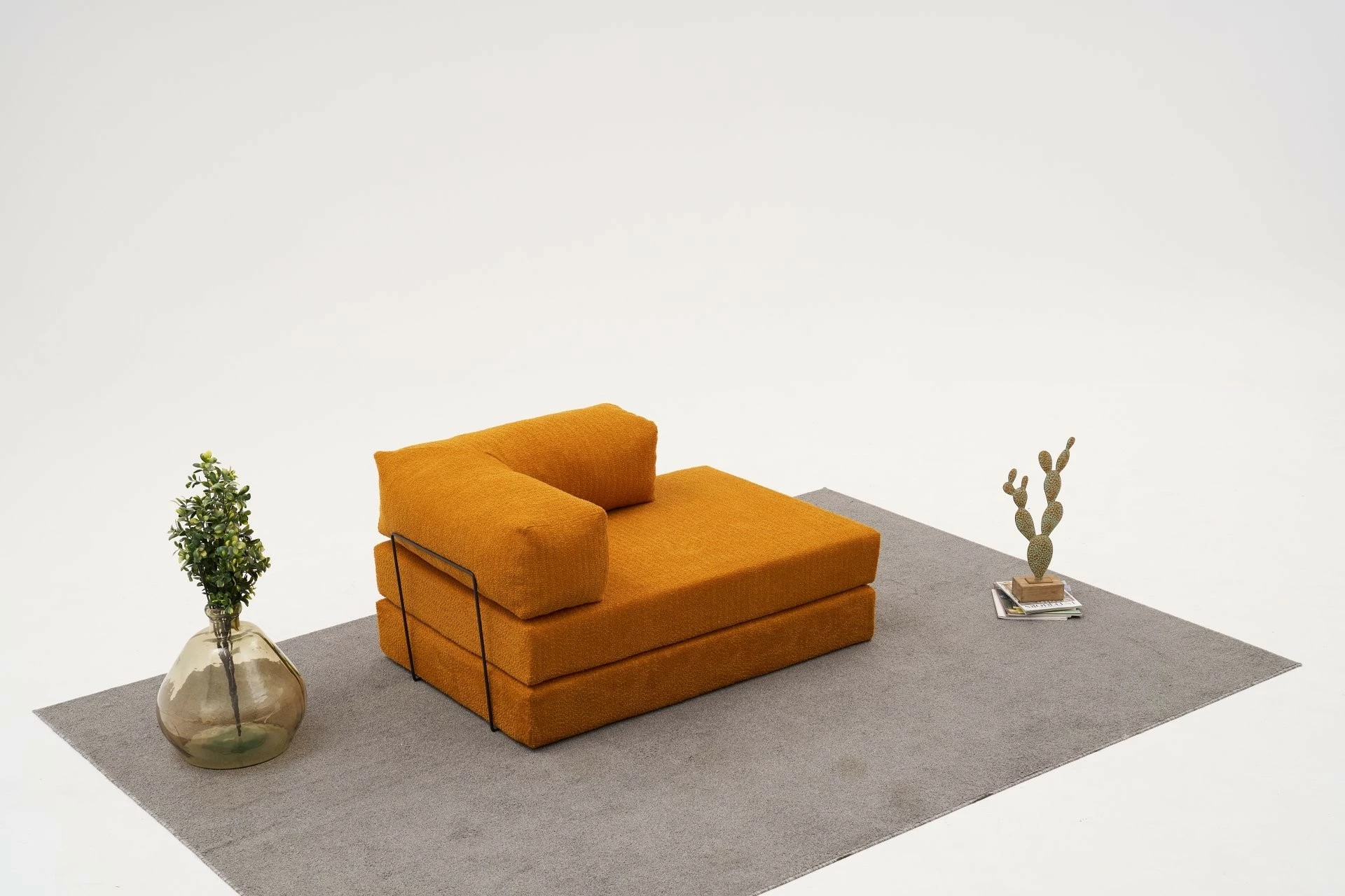 Divan 2-vendësh Atelier del Sofa, Comfort, portokalli