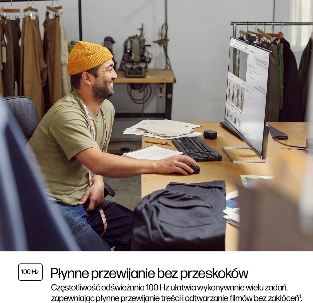 Monitor HP LED 31,5" 532sf, 100Hz, Argjendtë