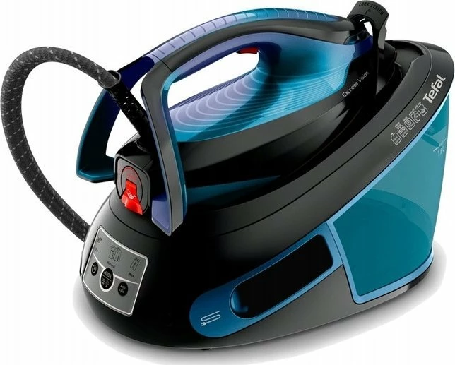 Hekur me gjenerator avulli Tefal Express Vision SV8151 2800W, 7 bar, 130 g/min, boost 500 g/min, rezervuar 1.8 L, zi/kaltër